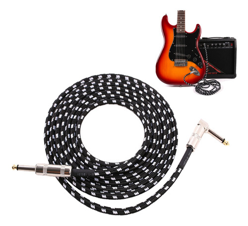 Instrumento Guitarra Eléctrica Bajo Audio Cable 6 M
