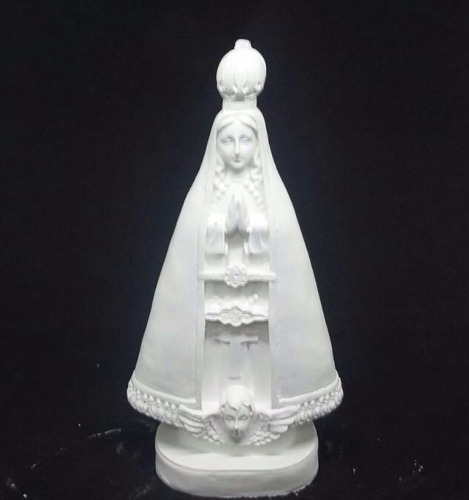 Nossa Senhora Aparecida 30cm Kit Com 3 Imagens De Gesso Cru