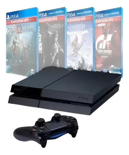 comprar Playstation 4 Ps4 Fat 500gb + 3 Jogos - Envio Rápido - Nfe