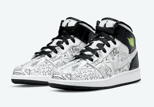 Zapatilla Jordan 1 Mid Se Niño ( 23 Cm ) 4y