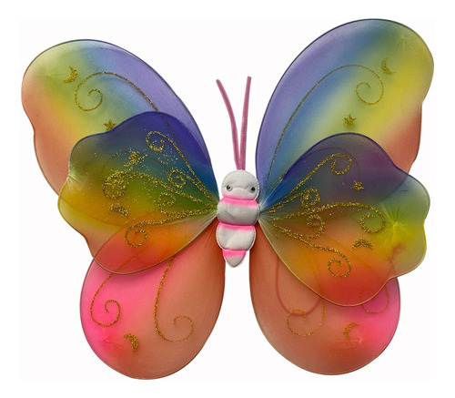 Alas De Mariposa Multicolor Para Niñas Disfraz Primavera