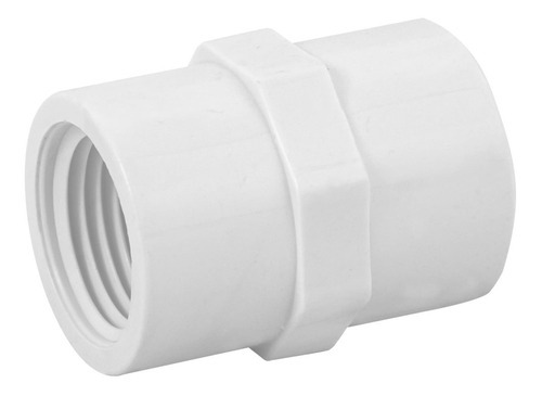 Adaptador Hembra De Pvc 1/2', Foset Color Blanco