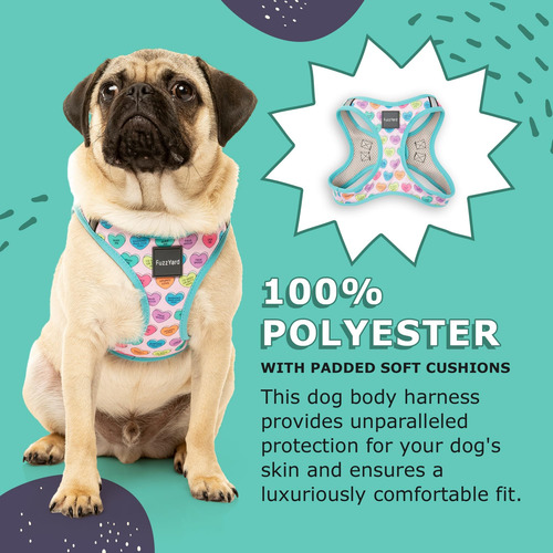 Arnés Para Perros Fuzzyard Candy Hearts | Talla Xl | Ajuste