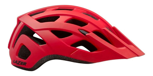 Capacete Lazer Roller Vermelho Fosco +net In Mold Ciclismo