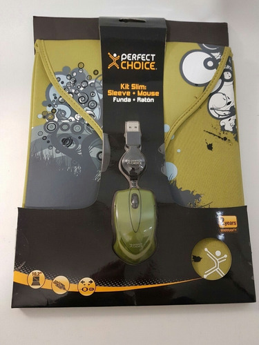 Kit Funda + Mouse Perfect Choice Verde