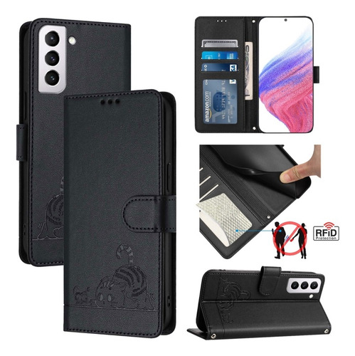 Funda Infantil Con Gato Y Ratón Para Samsung, Con Correa