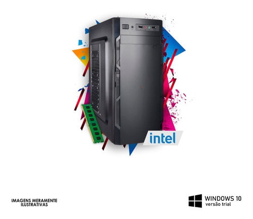 Imagem 1 de 3 de Computador Barato Intel Quadcore/8gb Ram/ssd 120/fonte Real