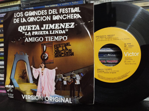 Enriqueta Jiménez Amigo Tiempo Vinilo Ep Sencillo Vinyl