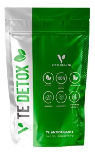 V Té Detox Glucosa Colesterol Control De Peso Rinde 4lt