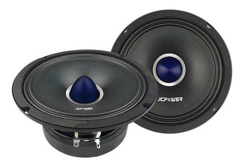Medios Rangos 6.5 Pulgadas Jcpower P65m 600 Watts Serie Pro Negro