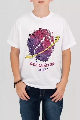 CAMISETA GATO GALÁCTICO GATINHOS