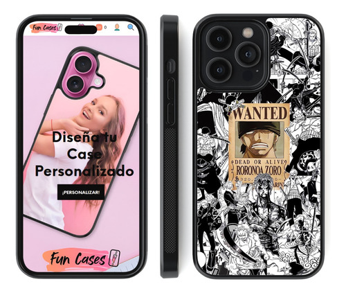 Funda Roronoa Zoro One Piece Se Busca Pirata Manga Collage Negro Iphone 15 Promax