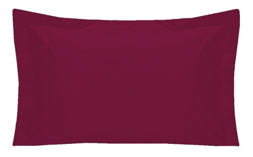 Fronha 100% Algodão Egípcio 600 Fios 0,50 X 0,90 Cm Grape Red