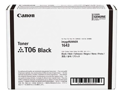 Tóner Canon T06 Bk Negro Original |  Imagerunner 1643
