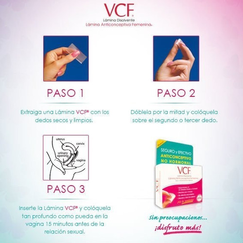 Imagen 3 de 7 de Laminas Anticonceptivas Femeninas Vfc Paq C/3