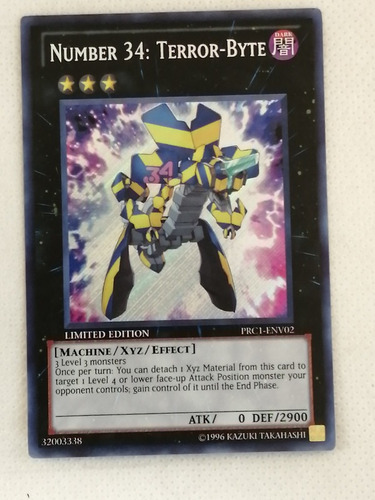 Secret Xyz Yugioh Number 34: Terror-byte (Usado)