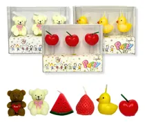 Comprar 3 Velitas De Cumpleaños Para Tortas De Festejo Animadas