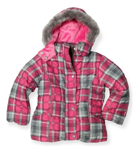 Parka Bebe Big Chlll Rosa Con Gorro Desmontable Importada