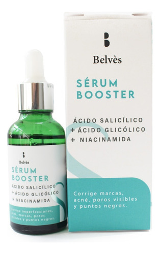 Serum Facial Acido Salicílico Acido Glicólico Niacinamida Tipo de piel Todo tipo de piel