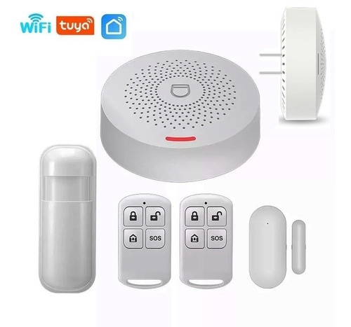 Imagen 1 de 4 de Kit Sistema De Alarma Inteligente Wifi Control App Tuya