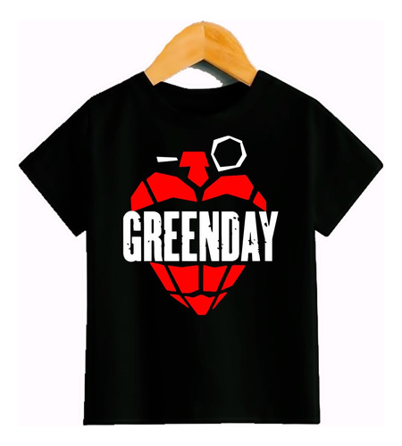 Playera Infantil Unisex Green Day Punk Rock 100% Algodón