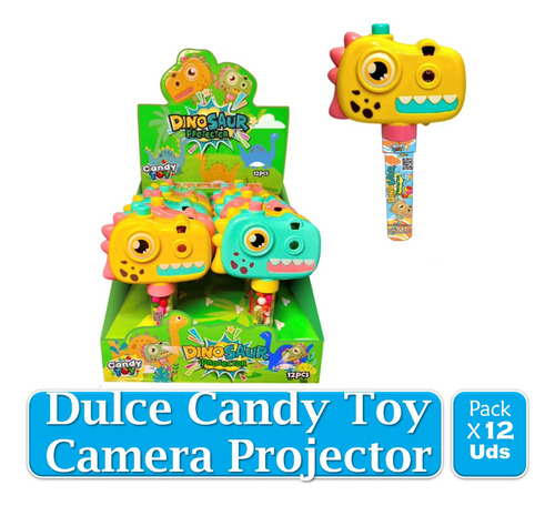 Dulce Candy Toy Camara Dinosaurio Proyector Imagenes X 12  U