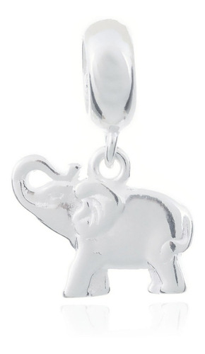 Berloque Elefante Yoga Prata 925 Cor Prateado