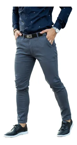 Pantalon De Vestir Gris Hombre MercadoLibre