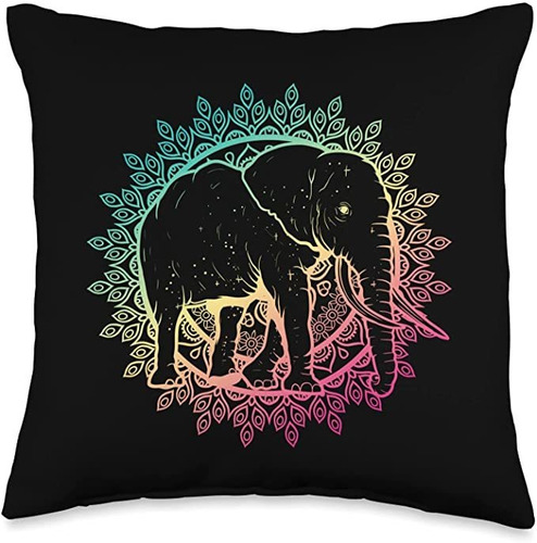 Colorido Forest Elephant Accesorios Yoga Trippy Mandala Ele