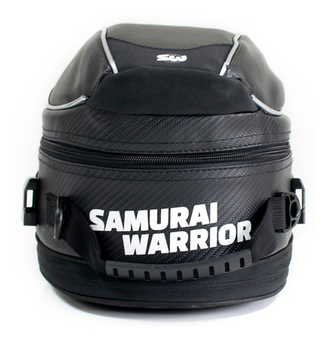 Imagen 2 de 10 de Bolso Trasero Moto Samurai Expansible 12/15 Lts Con Funda