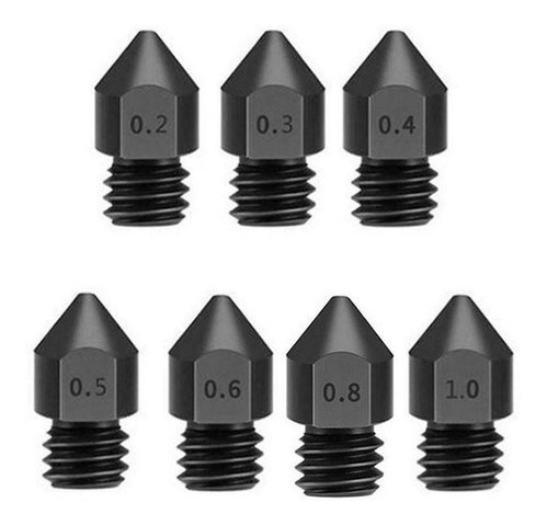 Imagem 2 de 3 de Bico Nozzle Mk8 0.5mm Aço Endurecido - Impressora 3d