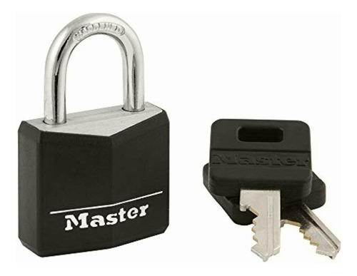 Master Lock 131d Candado Con Llave De Aluminio Cubierto, 1