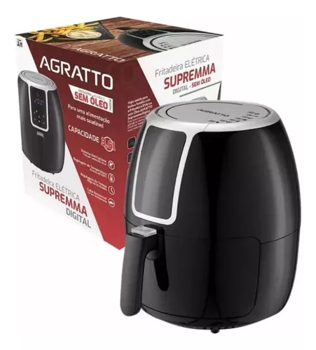 AIR FRYER 200V Supremma 3.6L Red Agratto Electric Deep Fryer