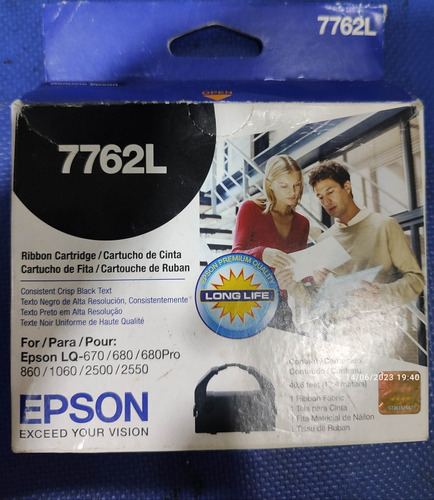 Cinta Epson 7762l Lq670 680 680pro 860 1060 2500 2550 Caracs