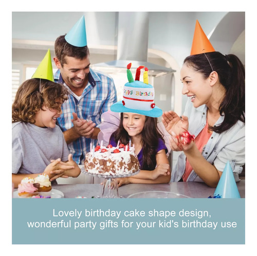 Gorro De Cumpleaños Para Niños, Gorro De Fiesta De Felpa