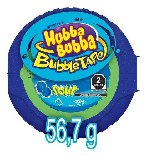 4 Pza Goma De Mascar Wrigleys Hubba Bubba Sabor Frambuesa Az