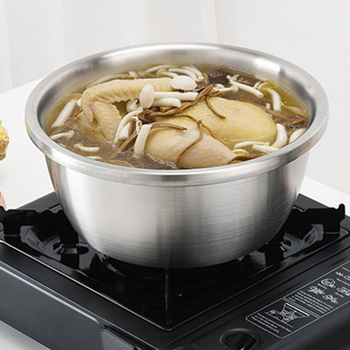Cuenco De Acero Inoxidable Con Tapa Para Preparar Comidas Pa