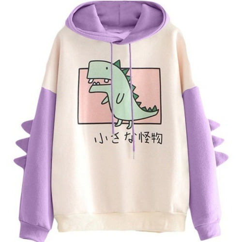 Sudadera Kawaii De Dibujos Animados Dinosaurio Sudaderas7