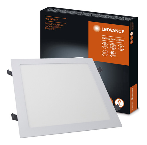 Luminária Led Tipo Painel De Embutir 30w 2560 Lm Ledvance