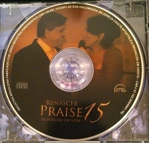Cd Renascer Praise 15 Reinando Em Vida (Usado)