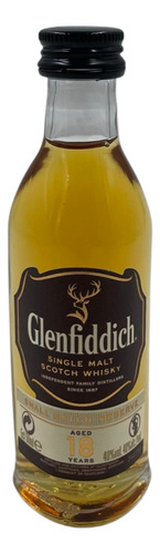 10x Miniatura 50cc Whisky Glenfiddich 15-18 Años Single Malt