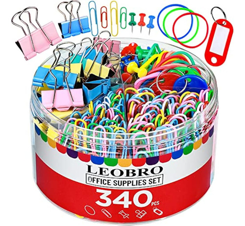 Clips Para Carpetas Clips Para Papel, 340pcs Juego De Clips 