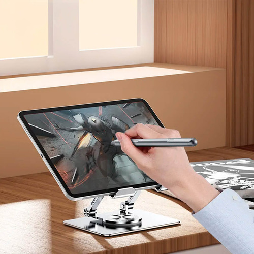 Suporte De Mesa Metal Para Tablet Smartphone Ajustável