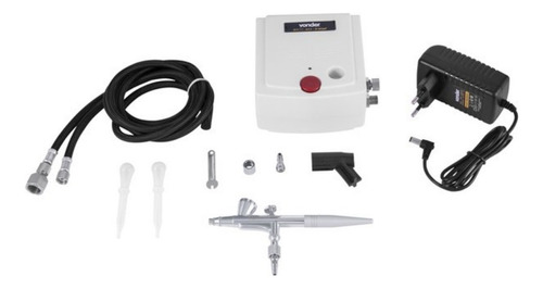 Aerógrafo Com Minicompressor E 10 Acessórios - Vonder