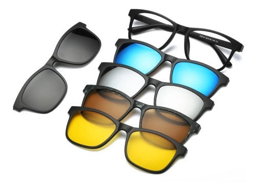 Montura Gafas De Sol Magnéticas 5 En 1 Intercambiables