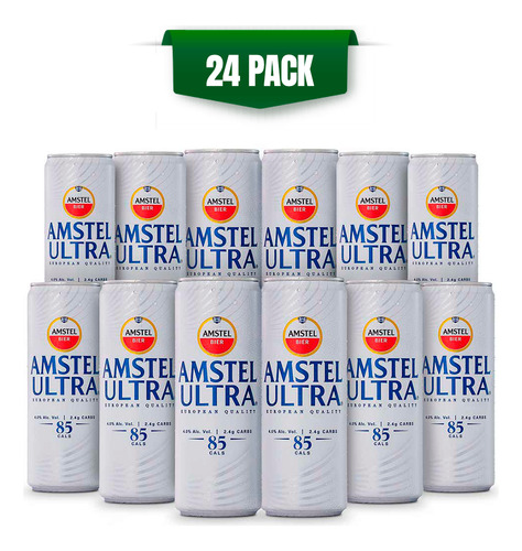 Cerveza Amstel Ultra 24 Latas De 355ml