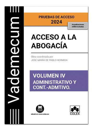 Libro: Vademecum Acceso A La Abogacia Volumen Iv Parte Espec