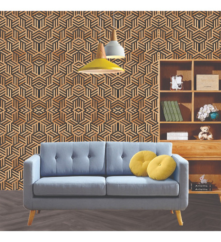 Papel De Parede Personalizado- Geometrico - 0,5 X 1,5 M