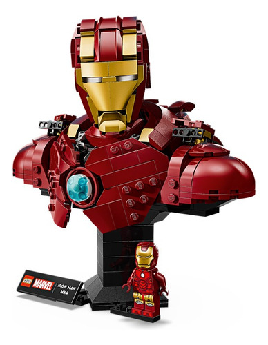 Lego Marvel Busto De Iron Man Mk4 76327 - 436pz 436 Iron Man Mk4