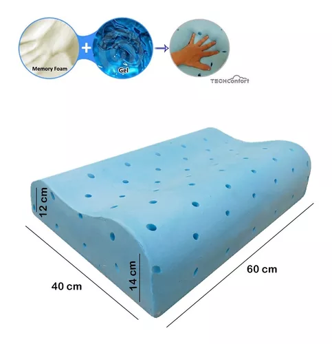 Almohada Antireflujo Memory Foam Con Infusion de Gel PERUMASSAGE